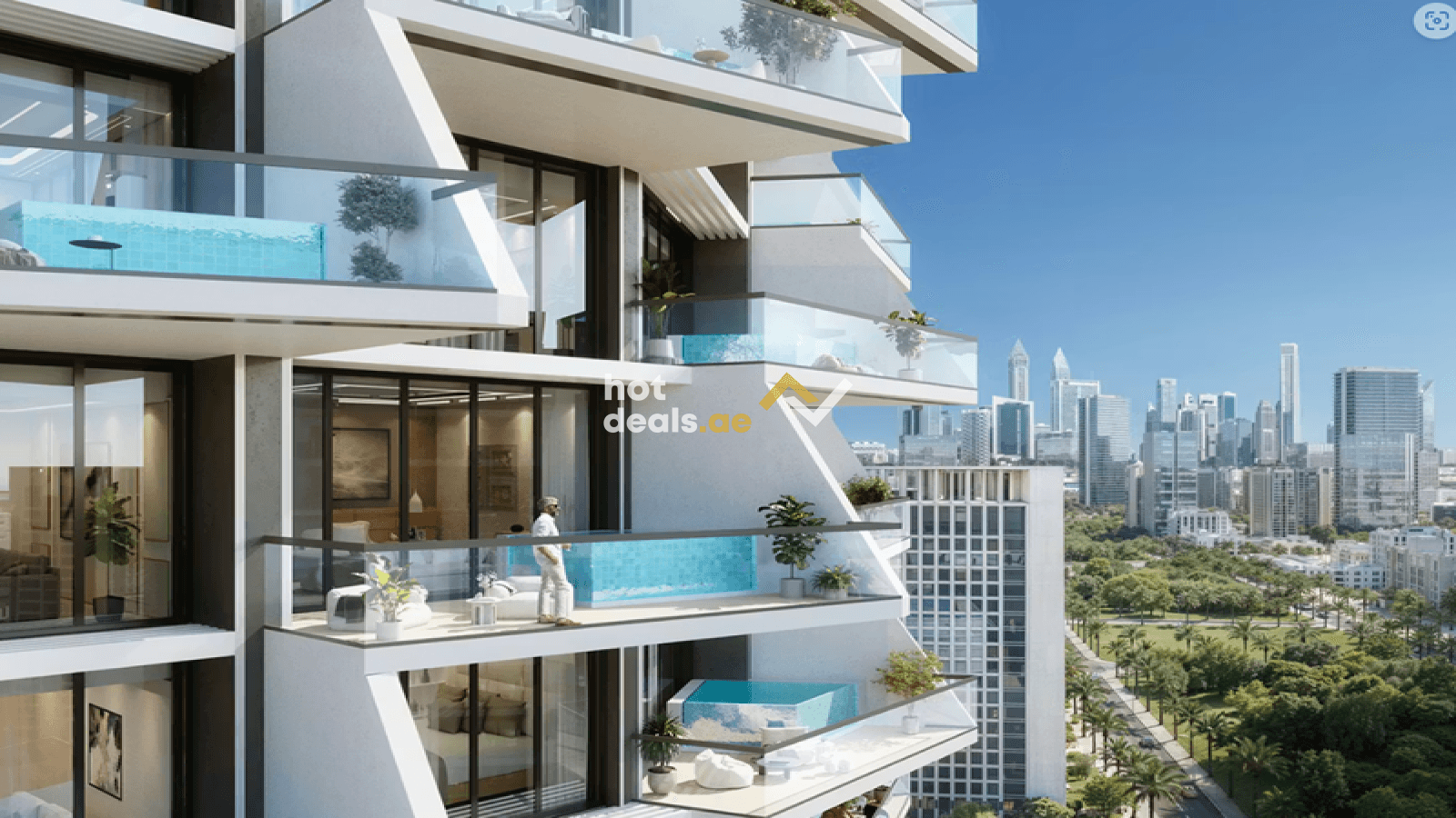 High-Floor 1BR with Serene Sitting Area View